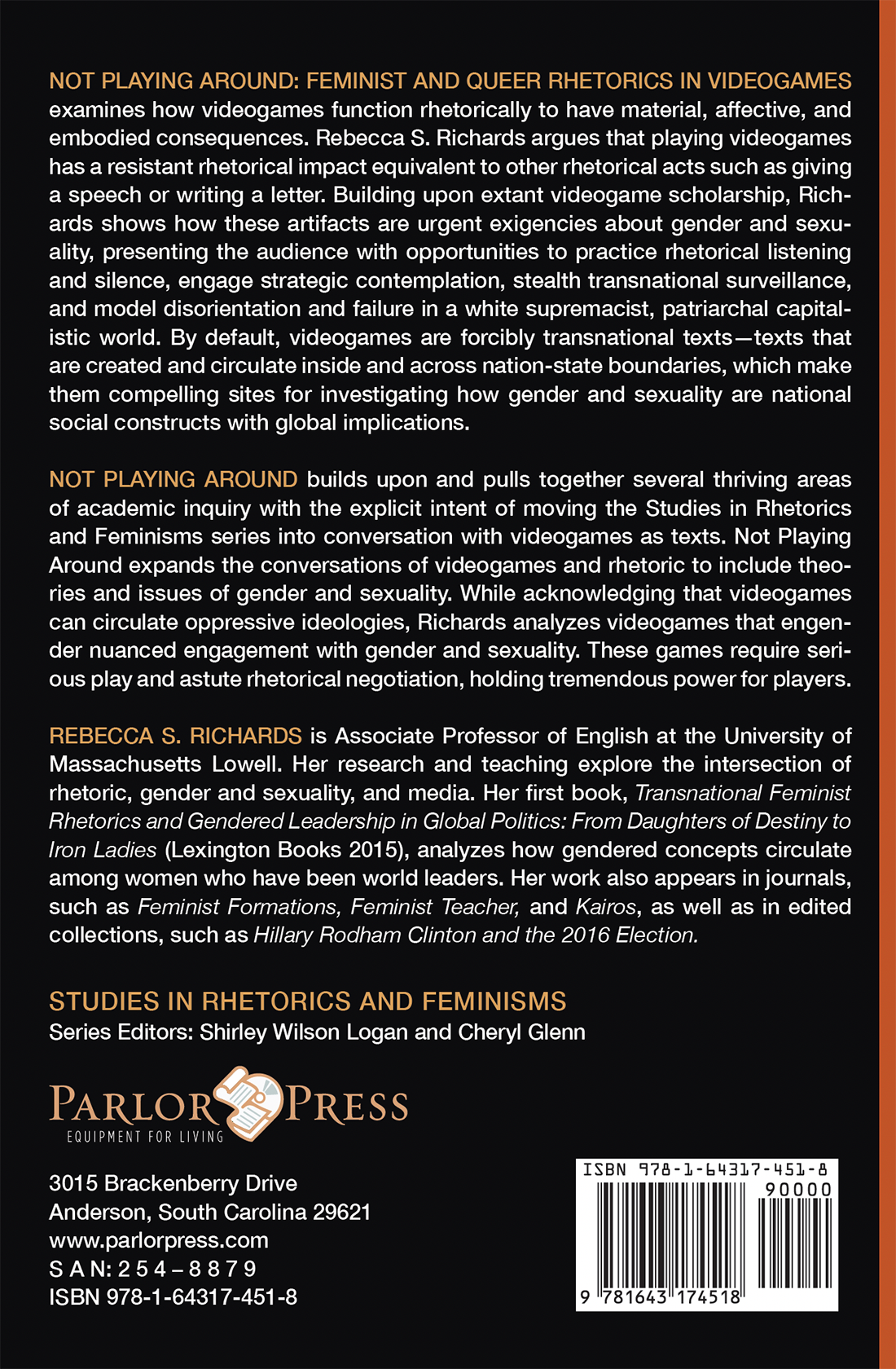 Not Playing Around: Feminist and Queer Rhetorics in Videogames