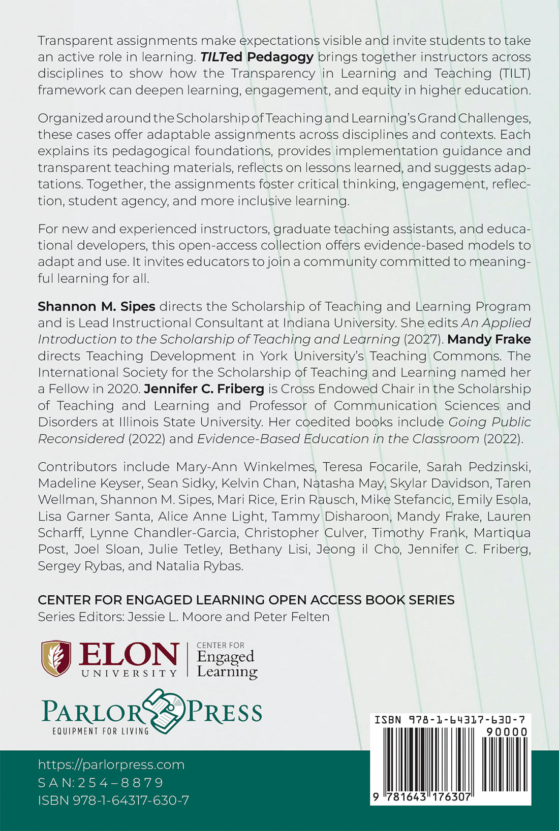 TILTed Pedagogy: A Collection of Evidence-Based Assignments to Inspire Learning in Higher Education