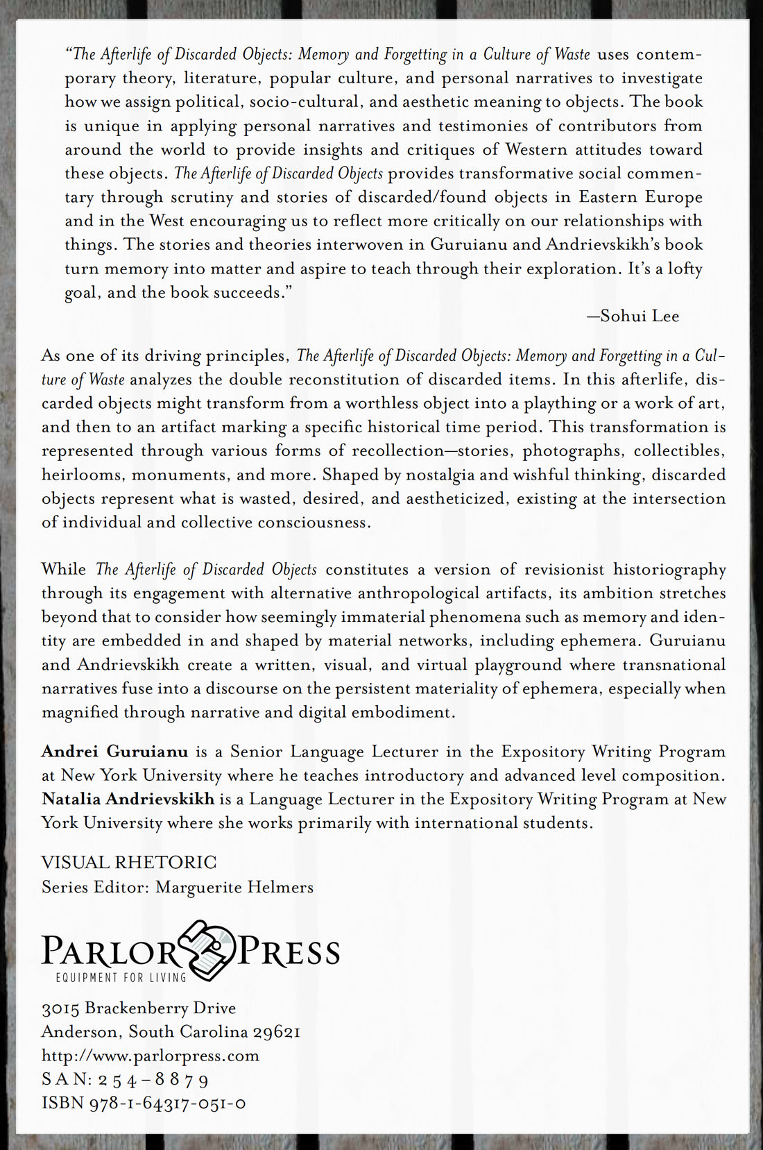 The Afterlife of Discarded Objects: Memory and Forgetting in a Culture of Waste