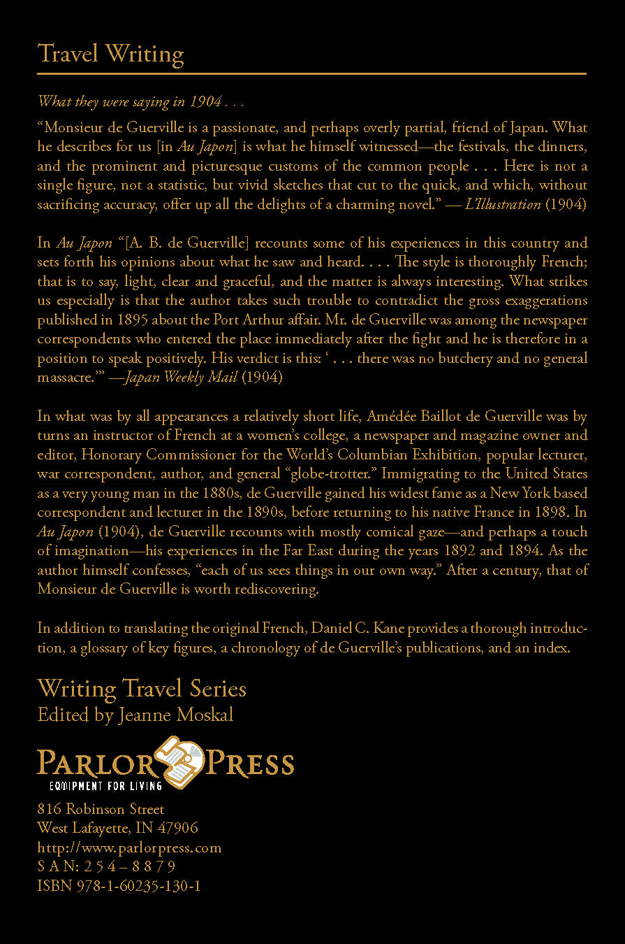 Au Japon: The Memoirs of a Foreign Correspondent in Japan, Korea, and China, 1892–1894
