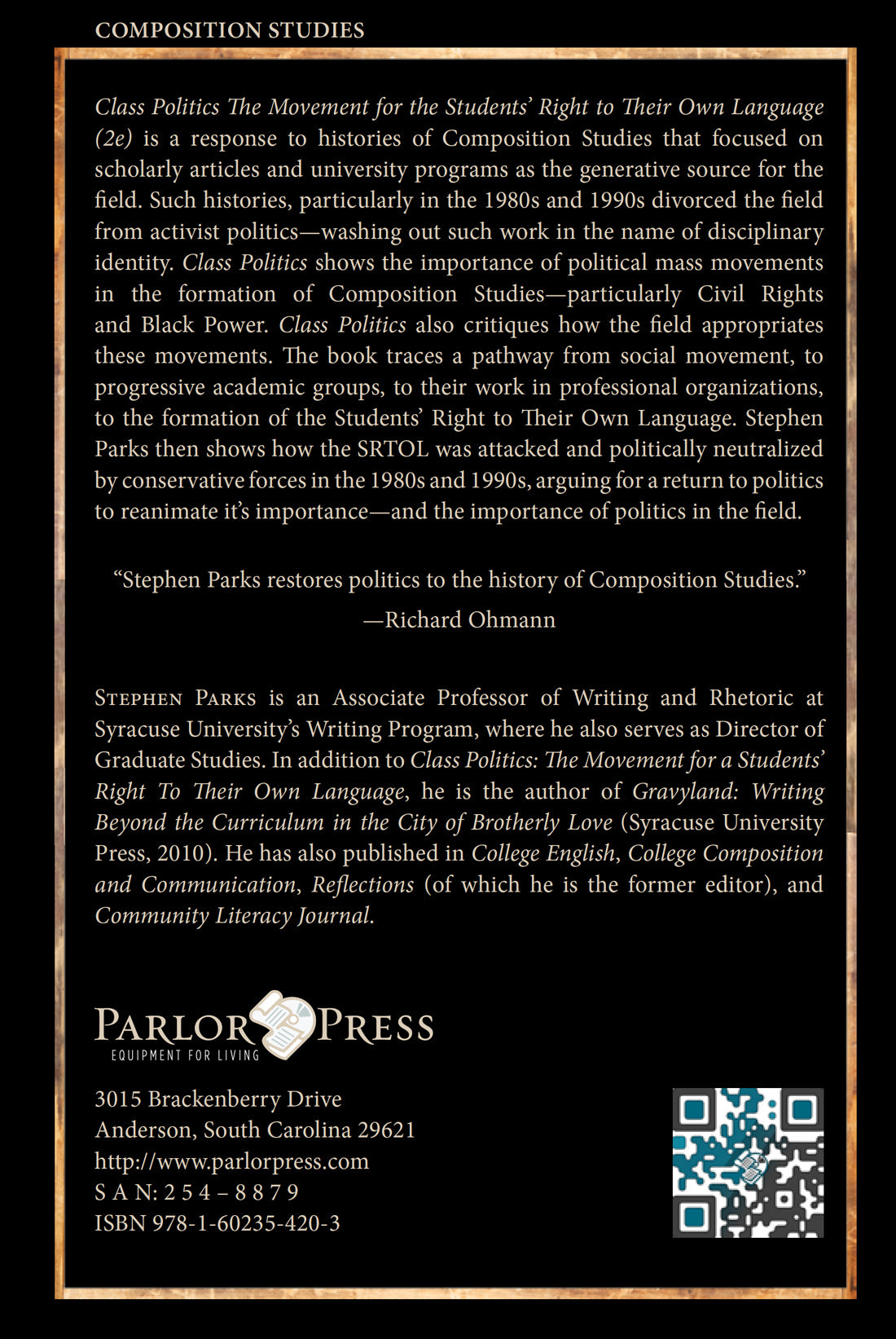 Class Politics: The Movement for the Students’ Right to Their Own Language (2e)