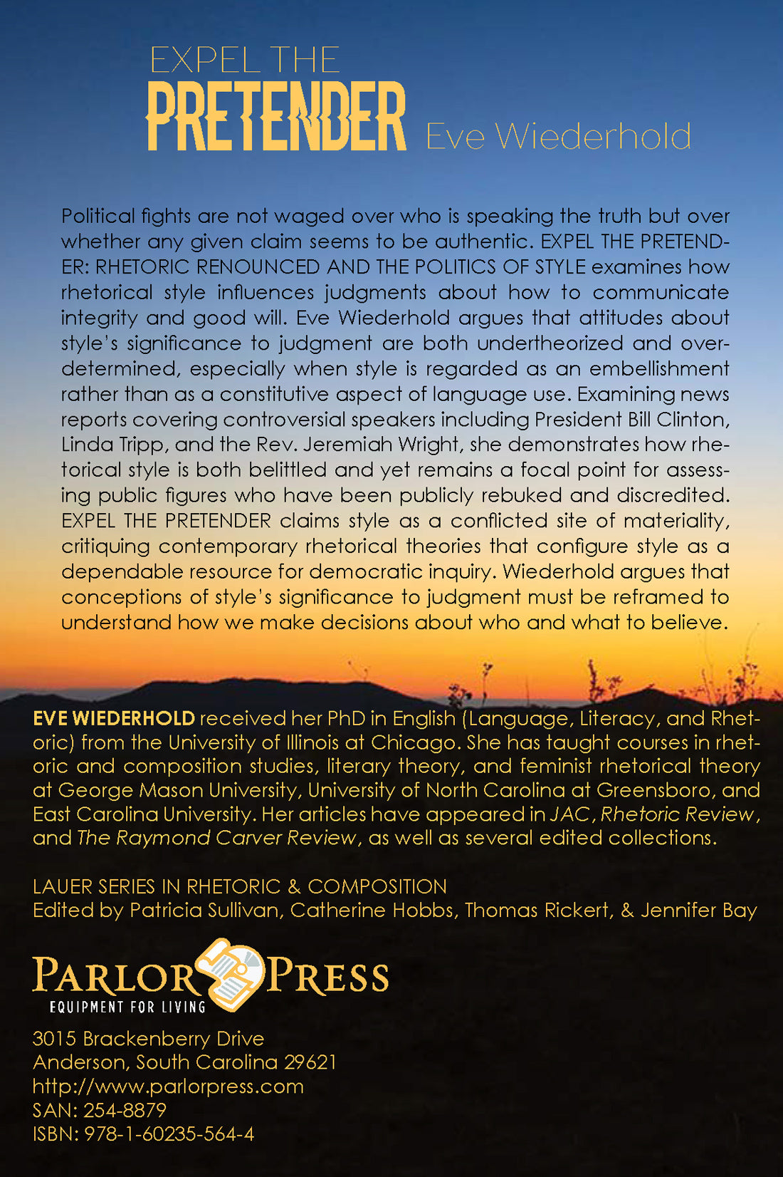 Expel the Pretender: Rhetoric Renounced and the Politics of Style