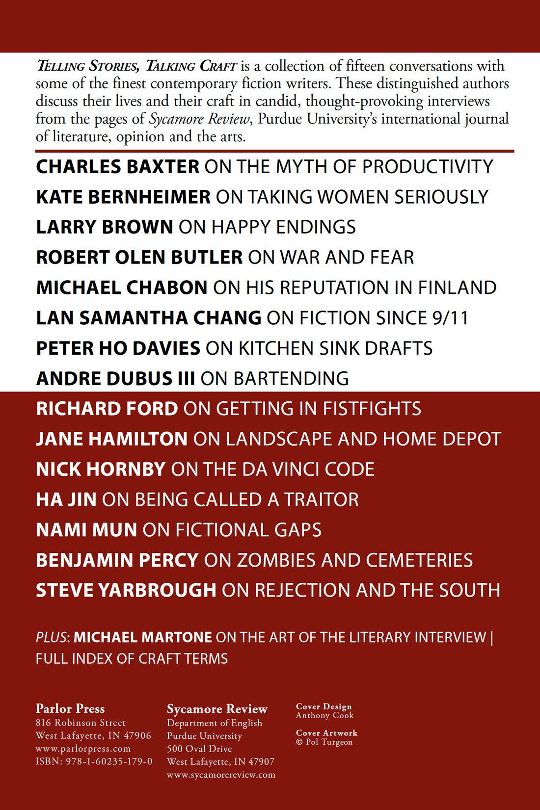 Telling Stories, Talking Craft: Conversations with Contemporary Writers