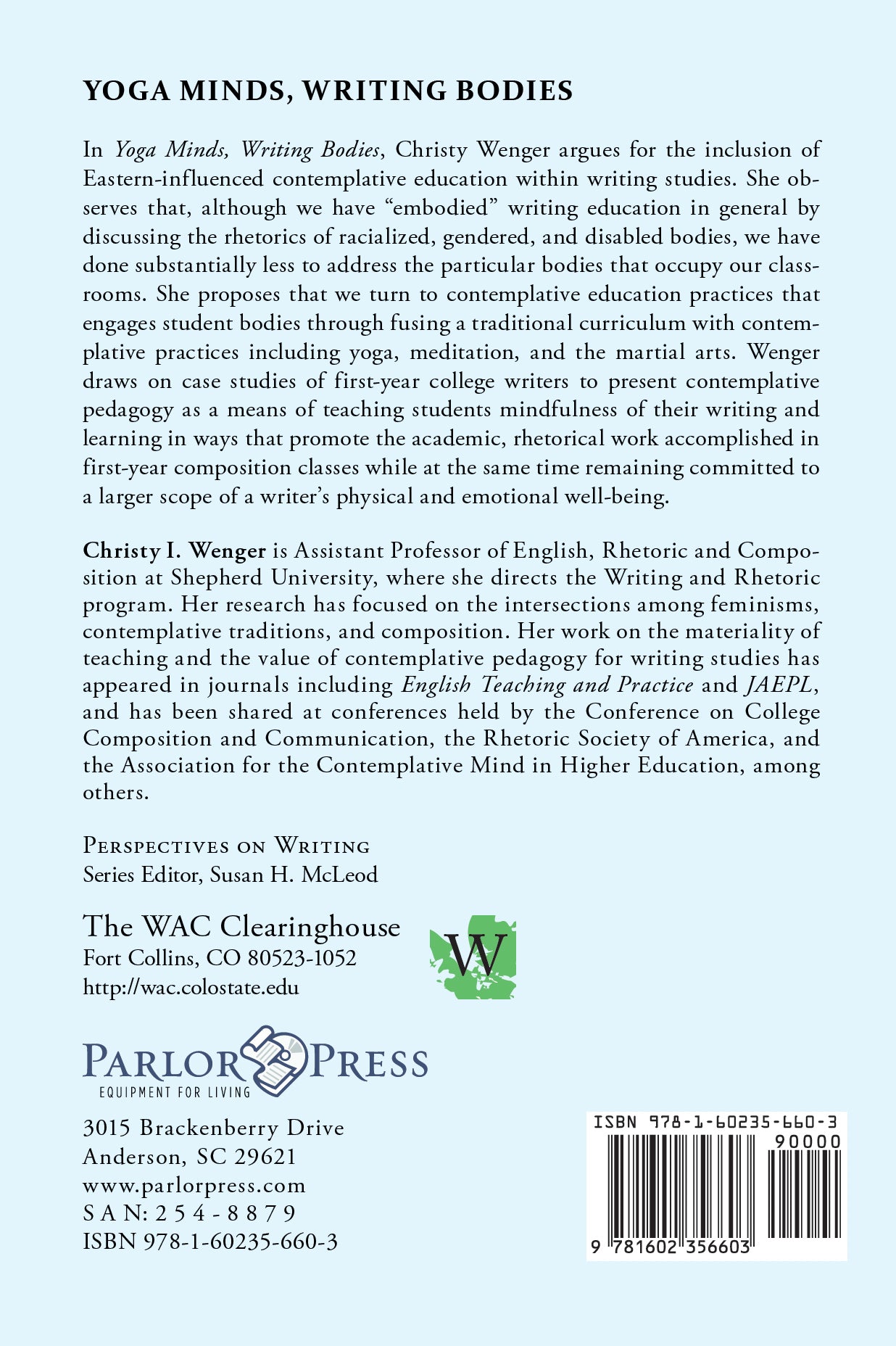 Yoga Minds, Writing Bodies: Contemplative Writing Pedagogy