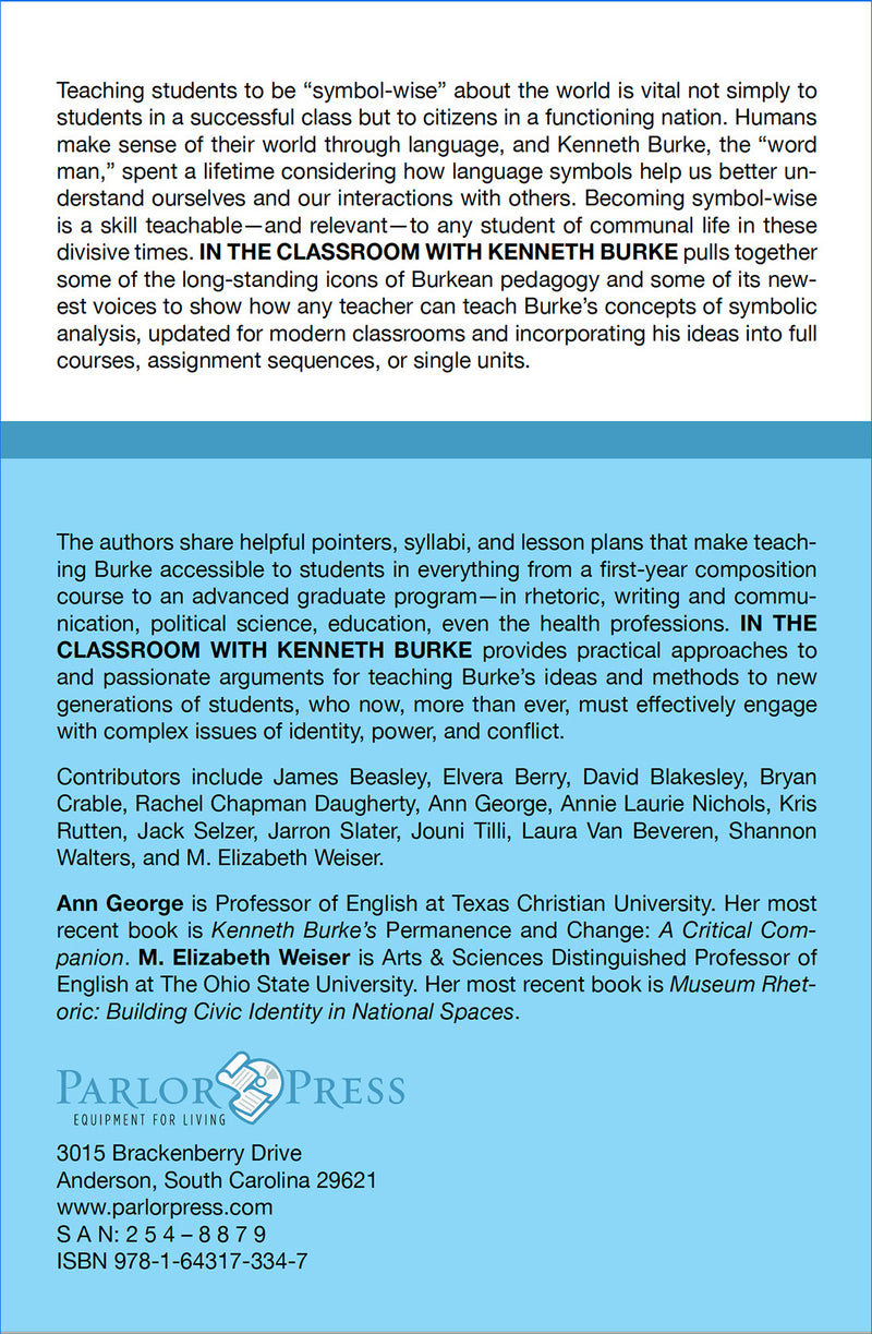 In the Classroom with Kenneth Burke