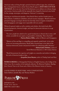 Rhetorics of Fear and Rage: An American Tradition