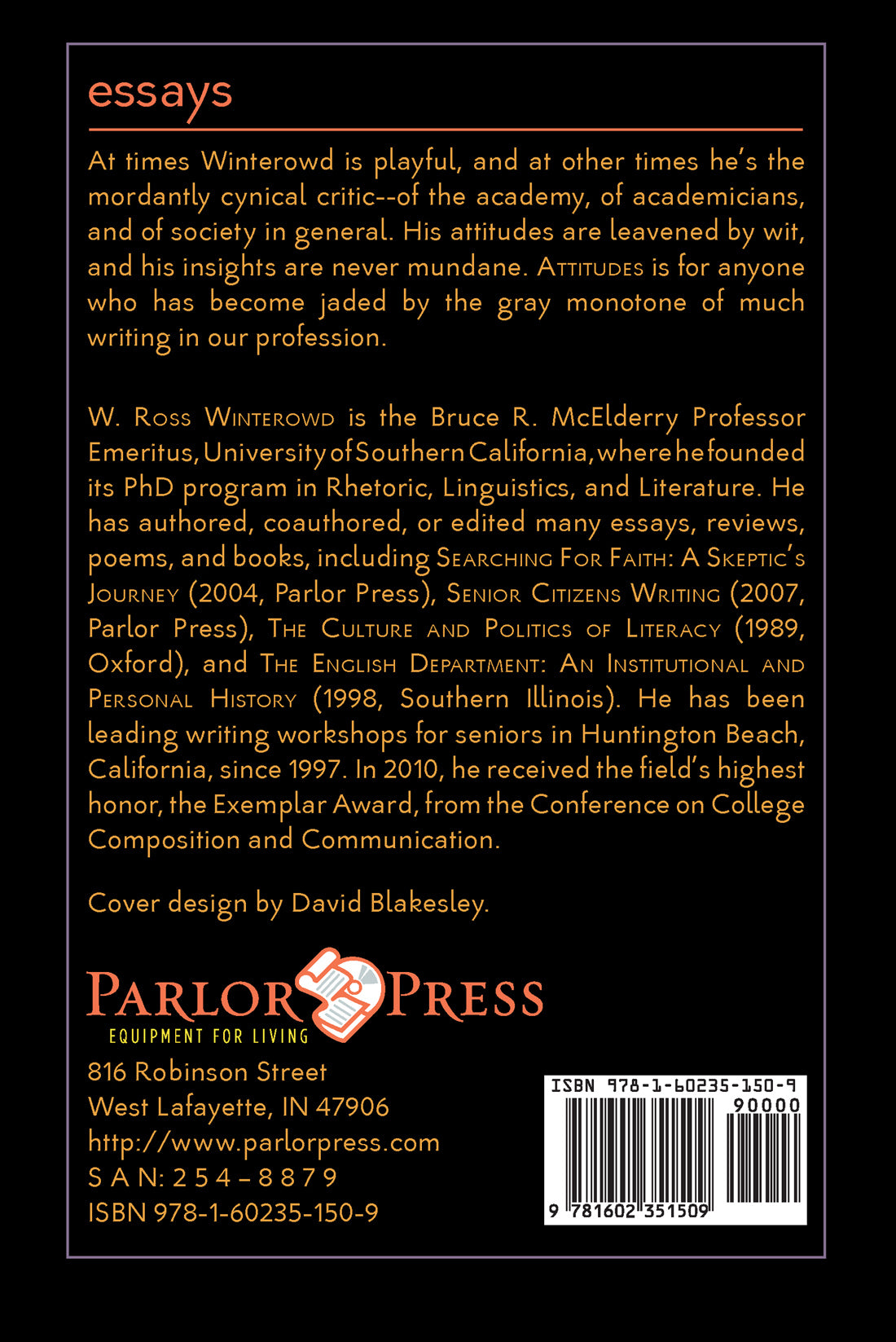 Attitudes: Selected Prose and Poetry