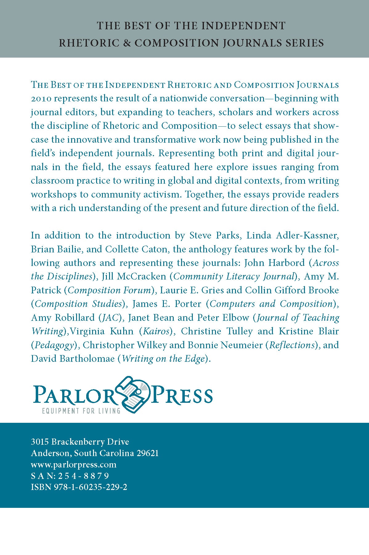 Best of the Independent Rhetoric and Composition Journals 2010