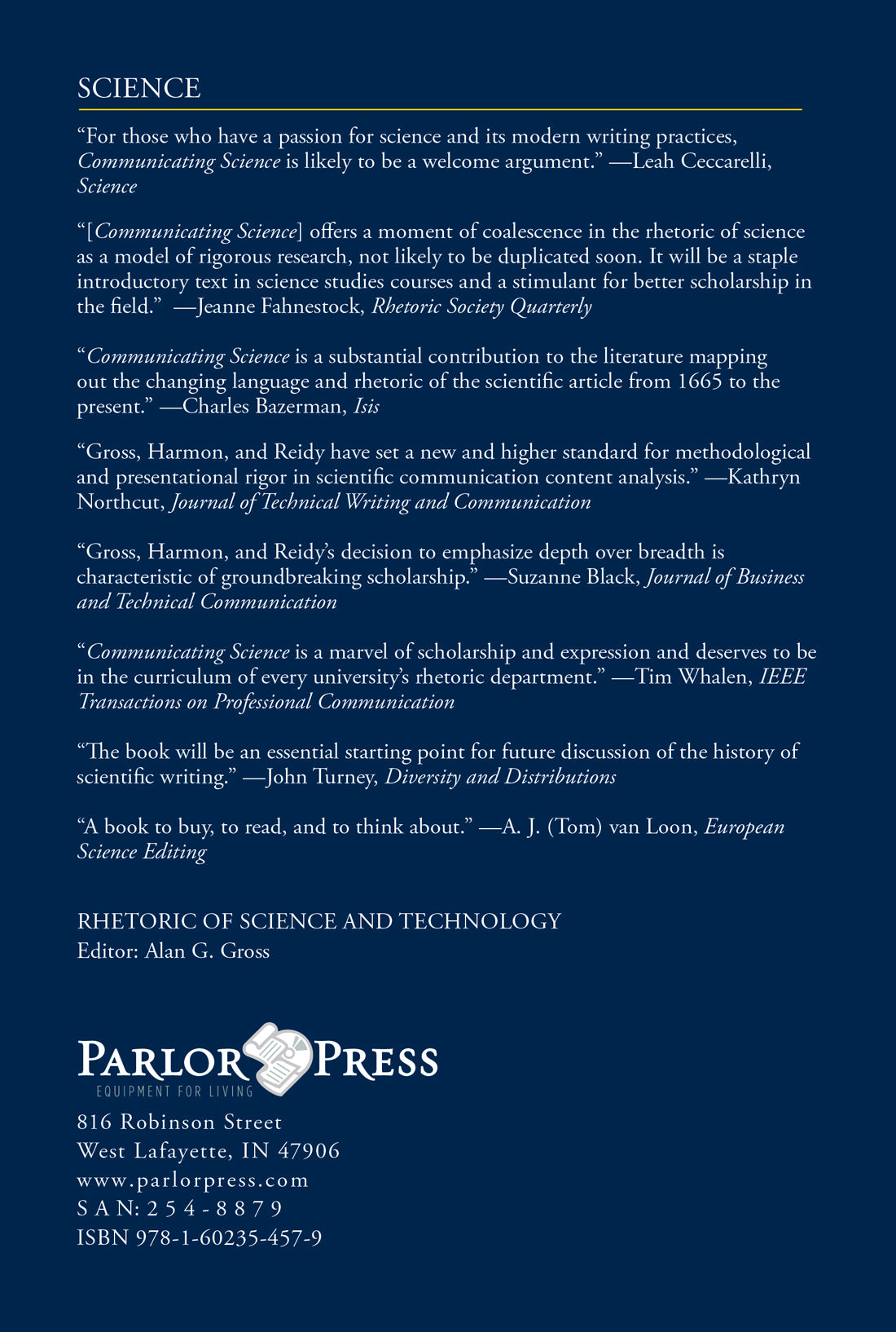 Communicating Science: The Scientific Article from the 17th Century to the Present