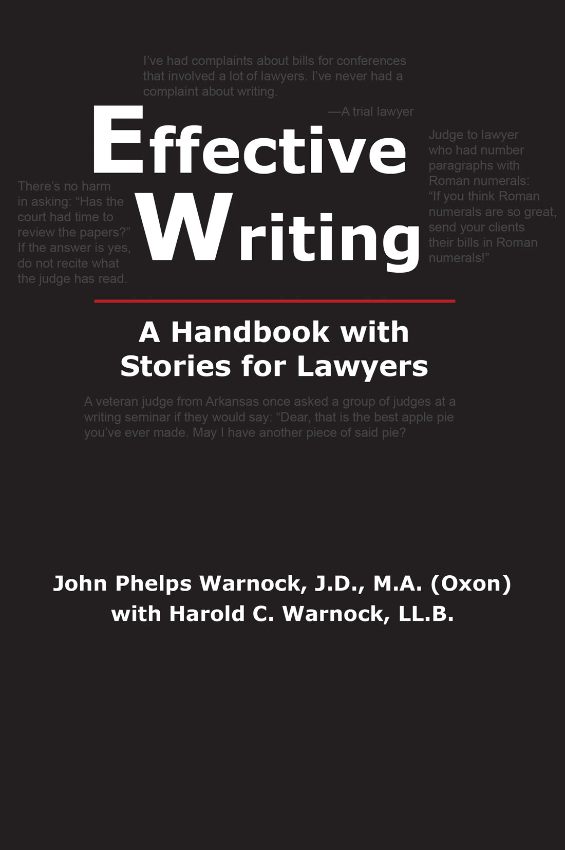 Effective Writing: A Handbook with Stories for Lawyers
