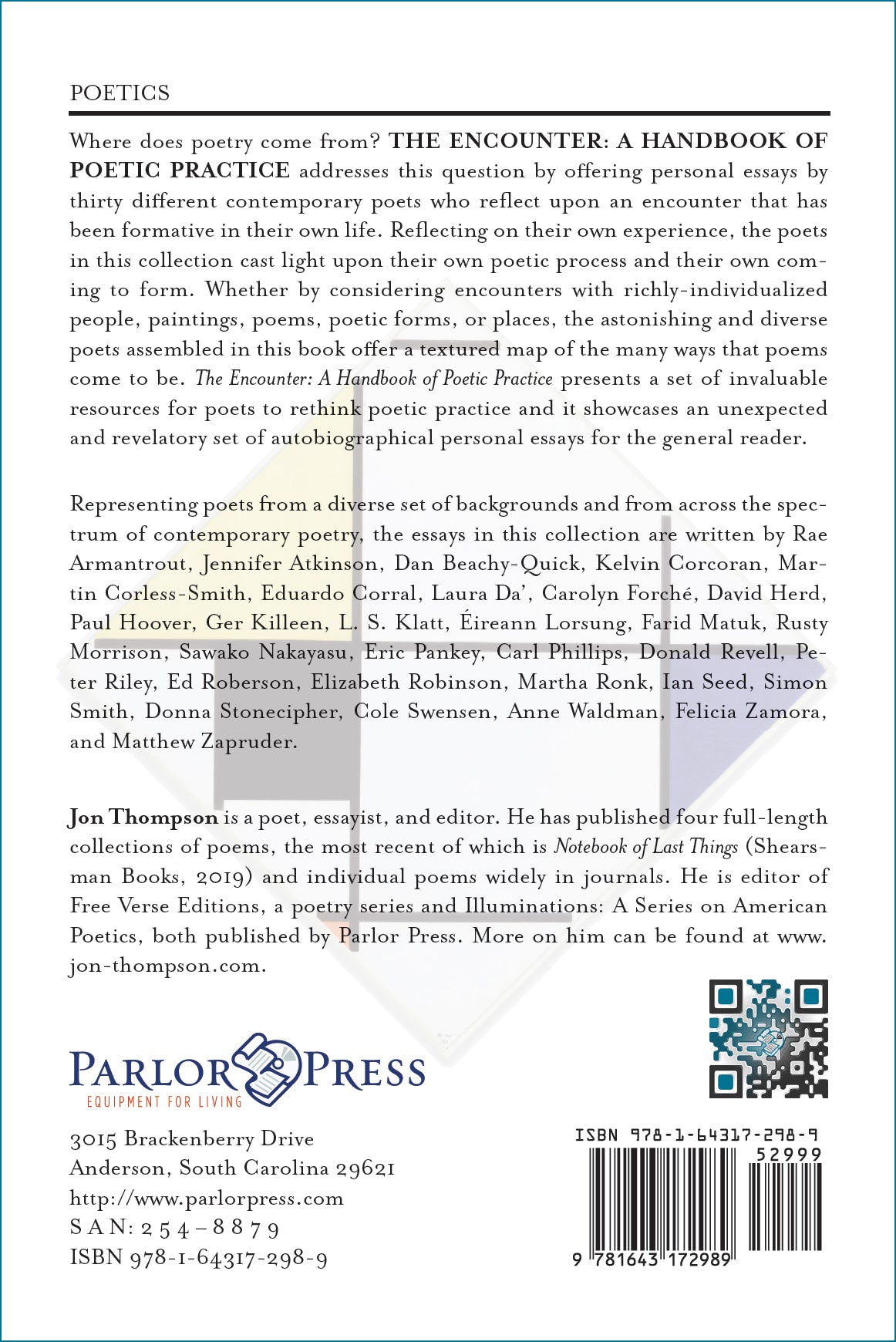 The Encounter: A Handbook of Poetic Practice