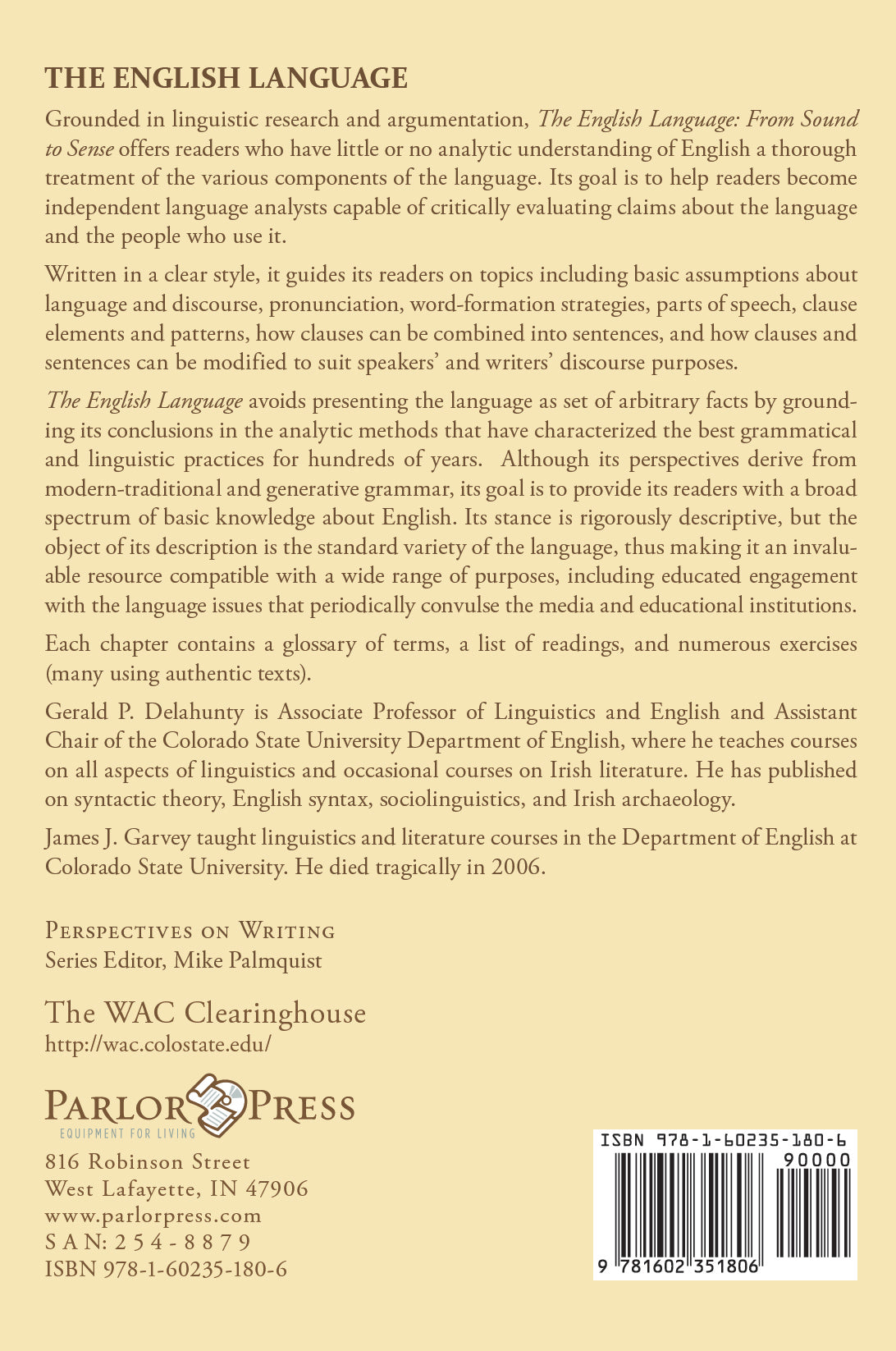 The English Language: From Sound to Sense