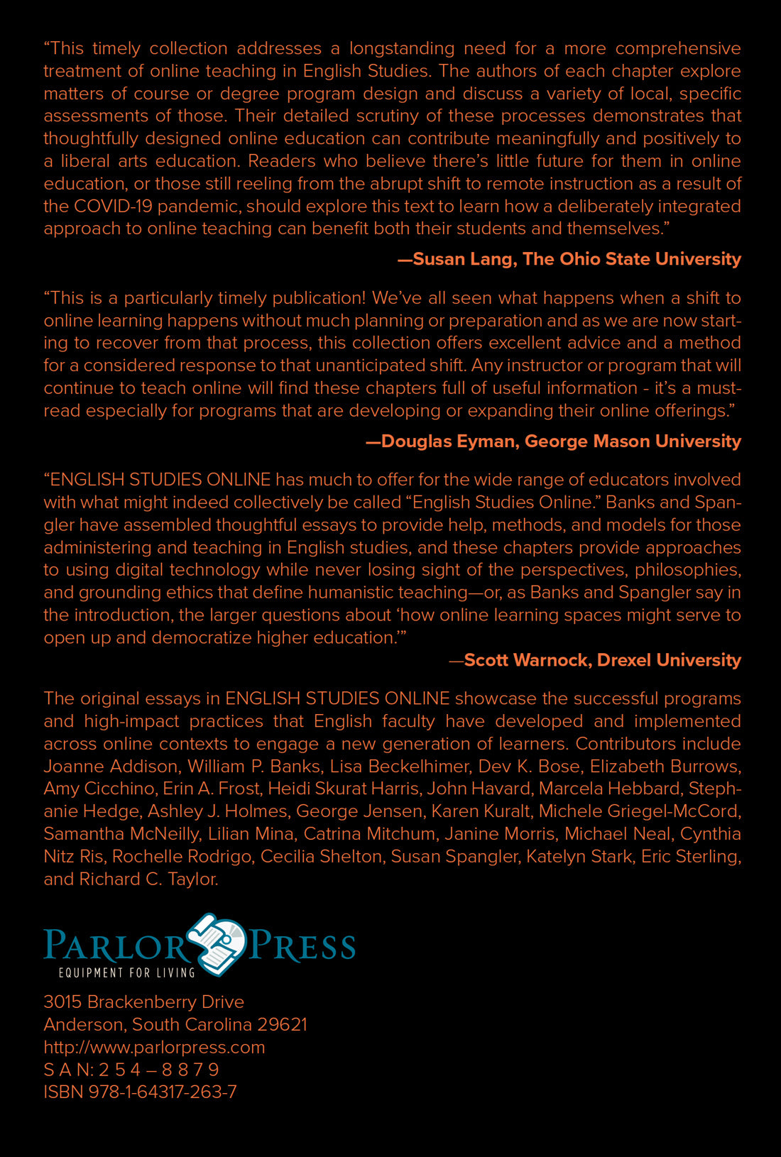 English Studies Online: Programs, Practices, Possibilities