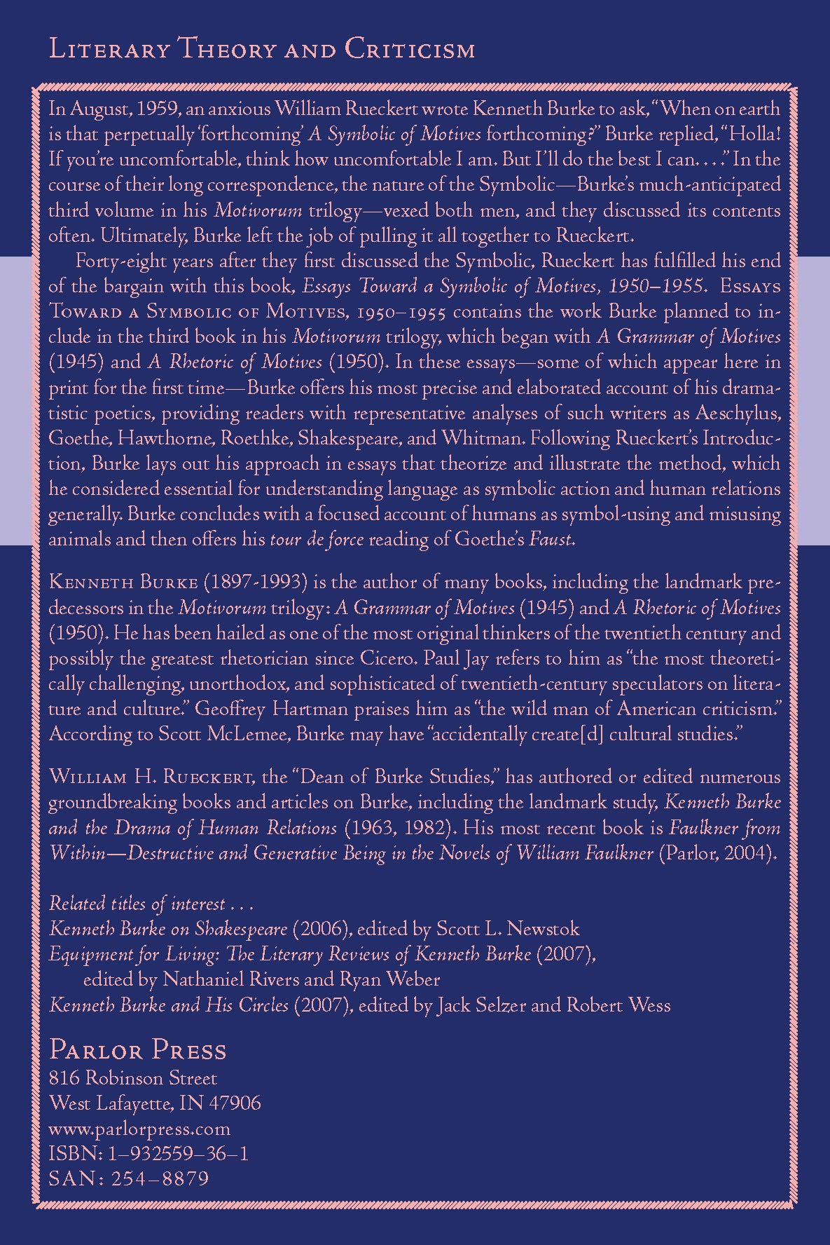 Essays Toward a Symbolic of Motives, 1950-1955