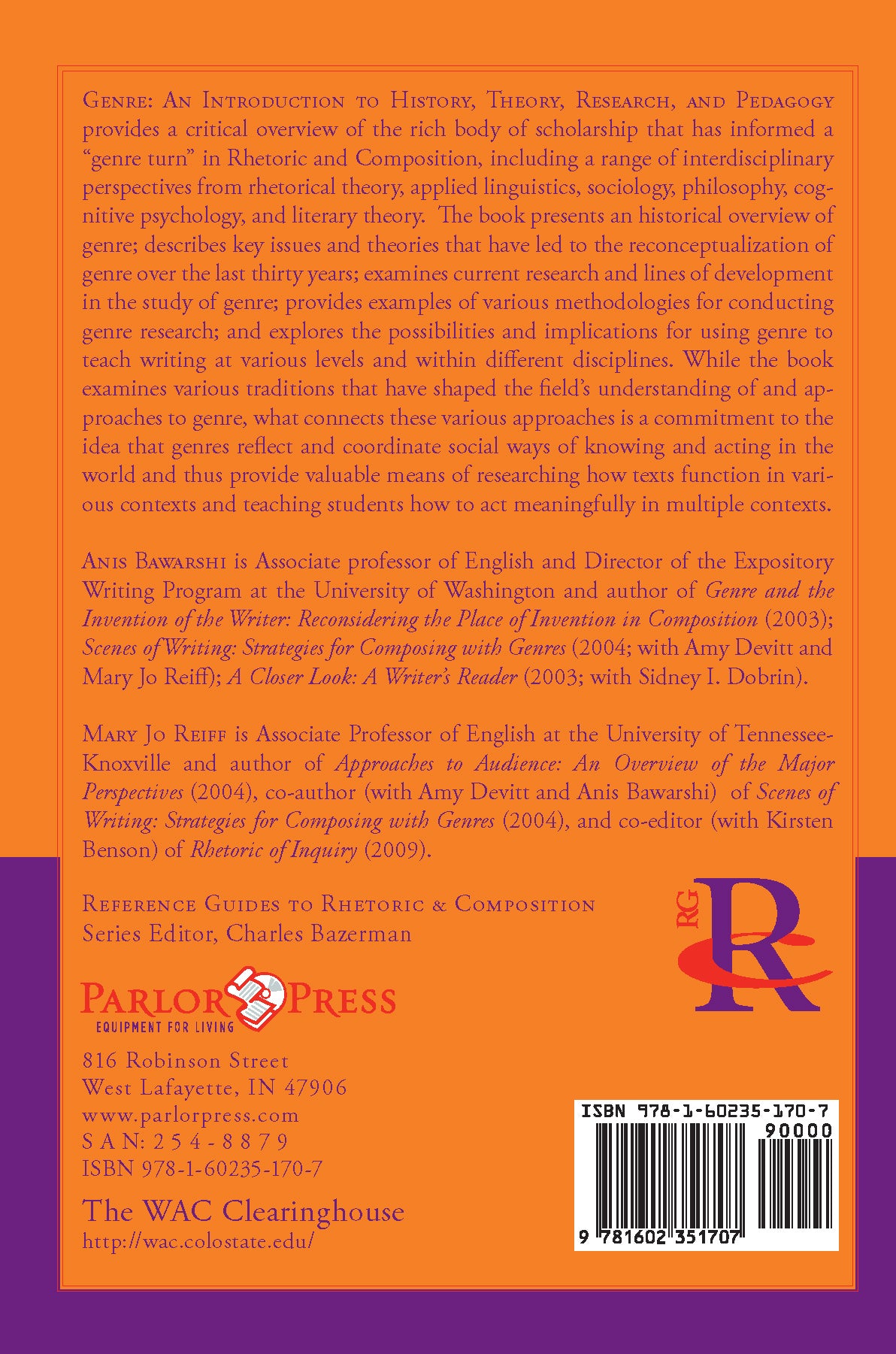 Genre: An Introduction to History, Theory, Research, and Pedagogy