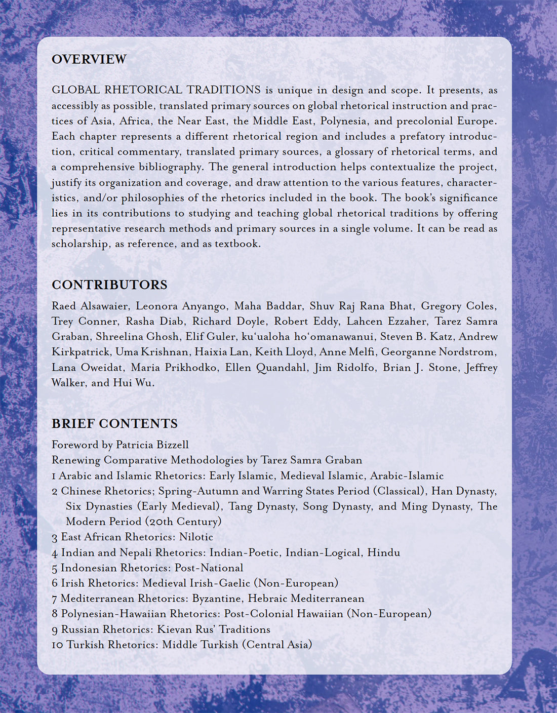 Global Rhetorical Traditions