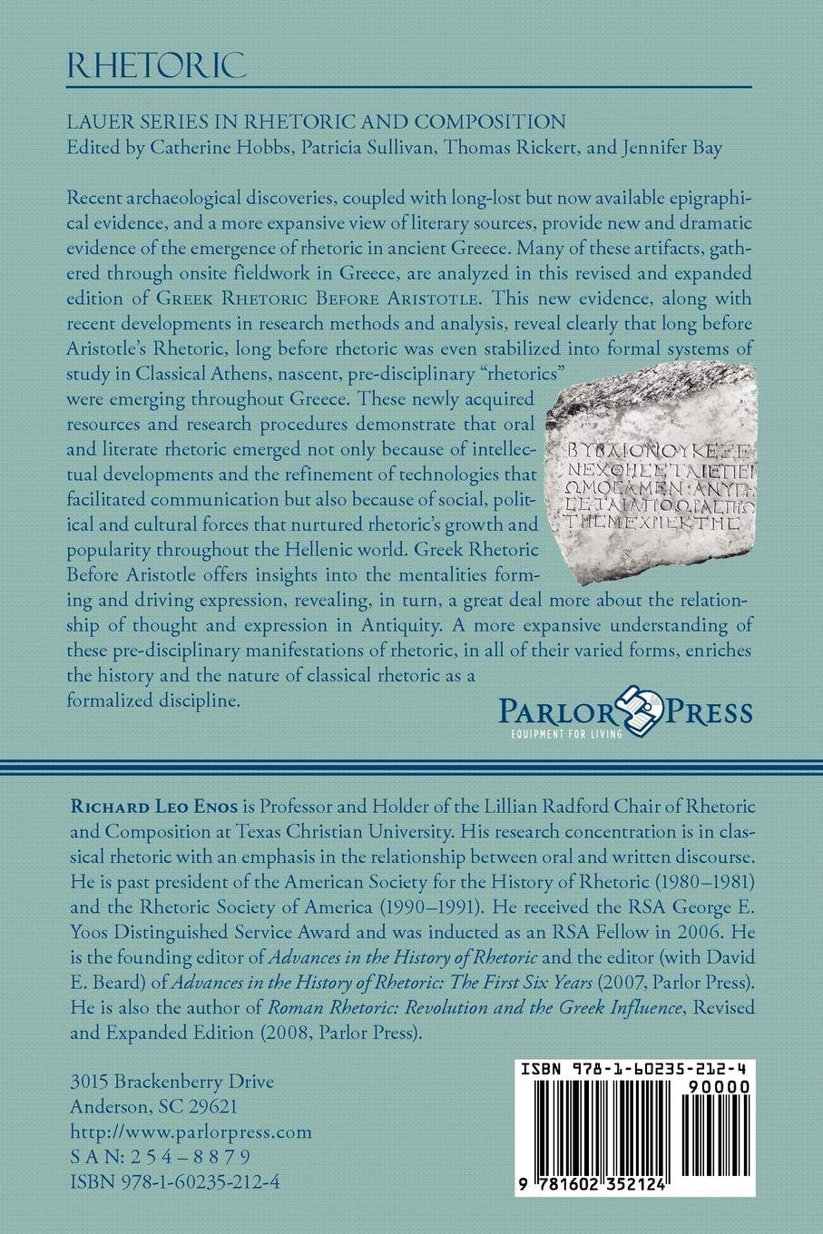 Greek Rhetoric Before Aristotle 2e