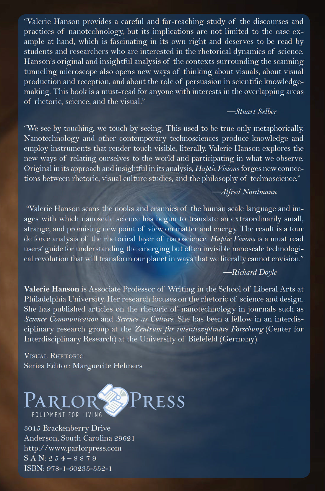 Haptic Visions: Rhetorics of the Digital Image, Information, and Nanotechnology