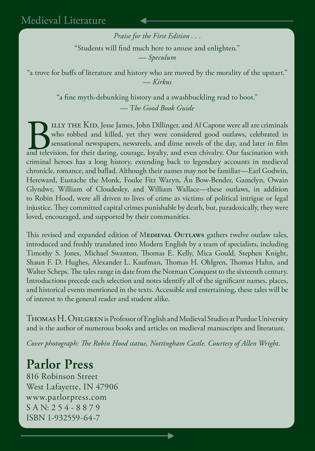 Medieval Outlaws: Twelve Tales in Modern English Translation