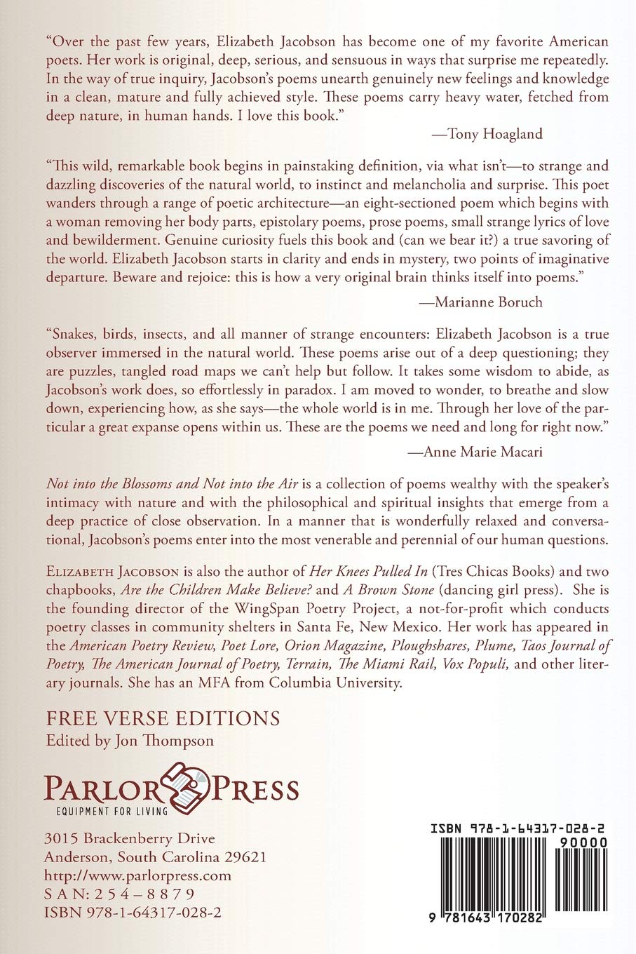 Not into the Blossoms and Not into the Air