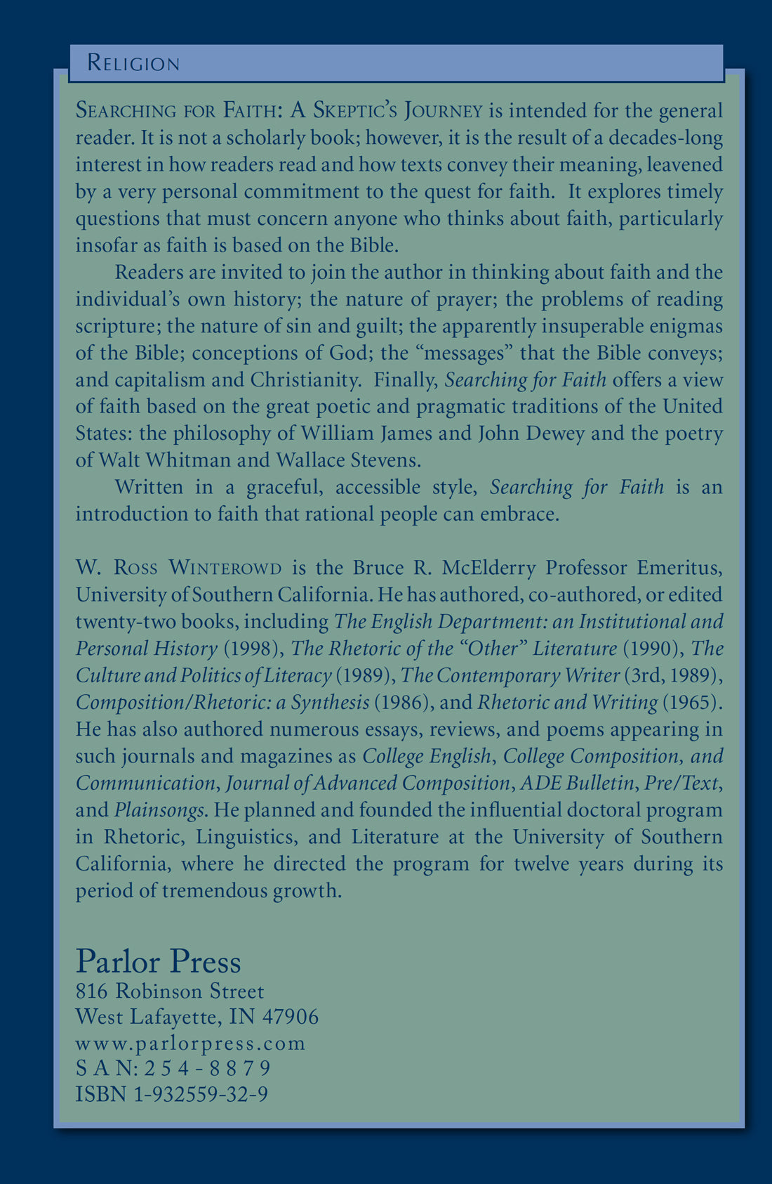 Searching for Faith: A Skeptic's Journey