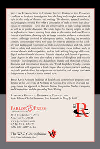 Style: An Introduction to History, Theory, Research, and Pedagogy