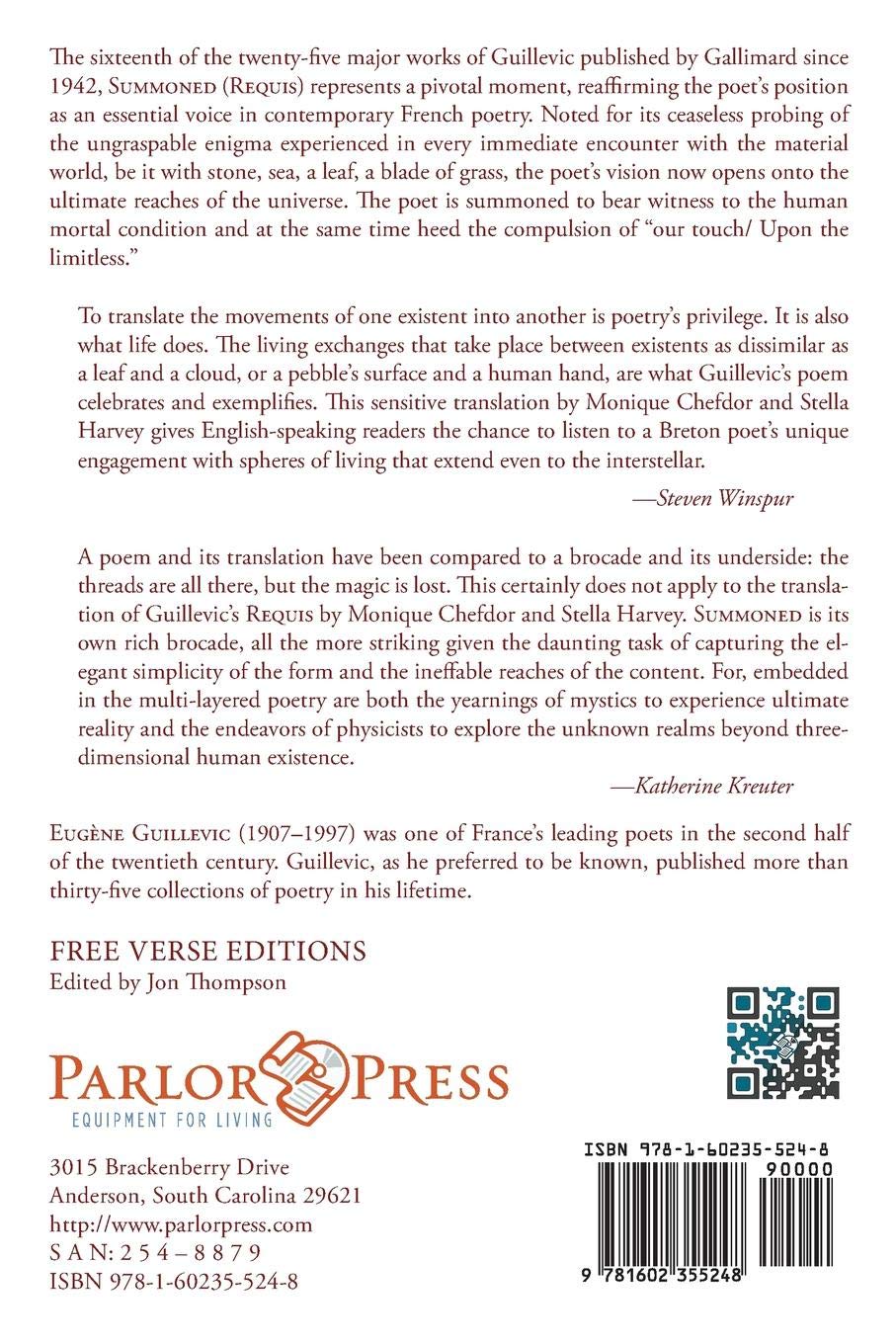 Summoned: Poem 1977–1982