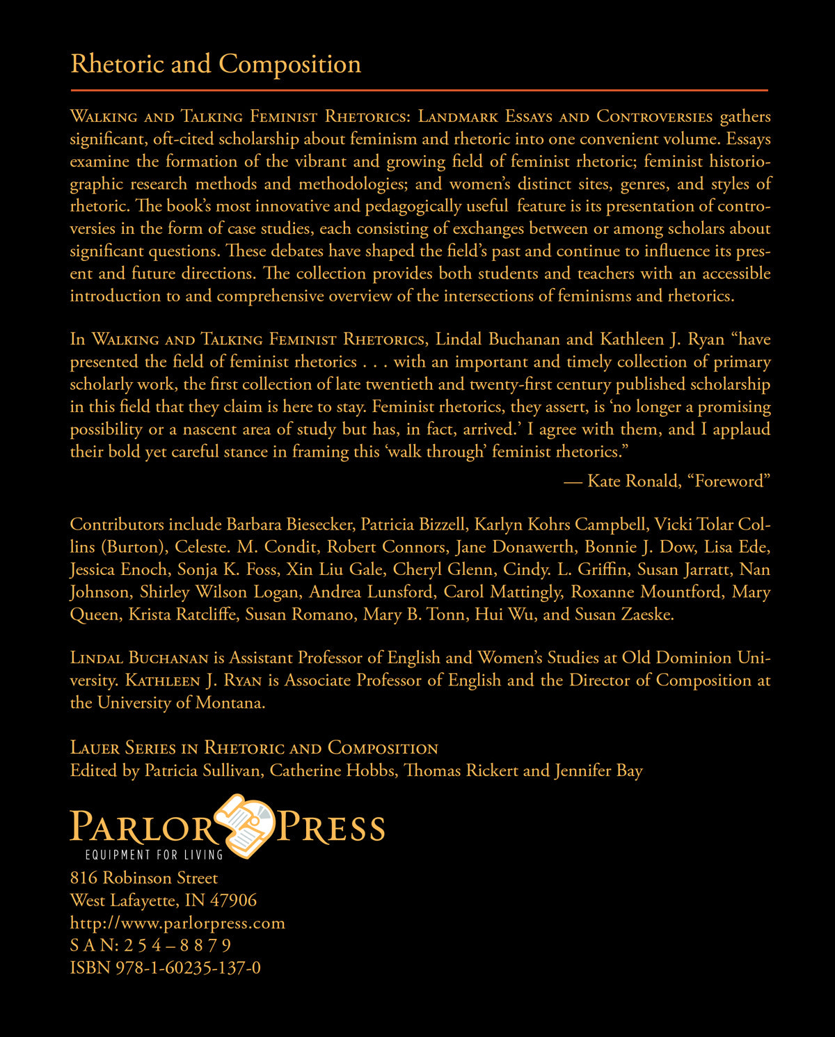 Walking and Talking Feminist Rhetorics: Landmark Essays and Controversies