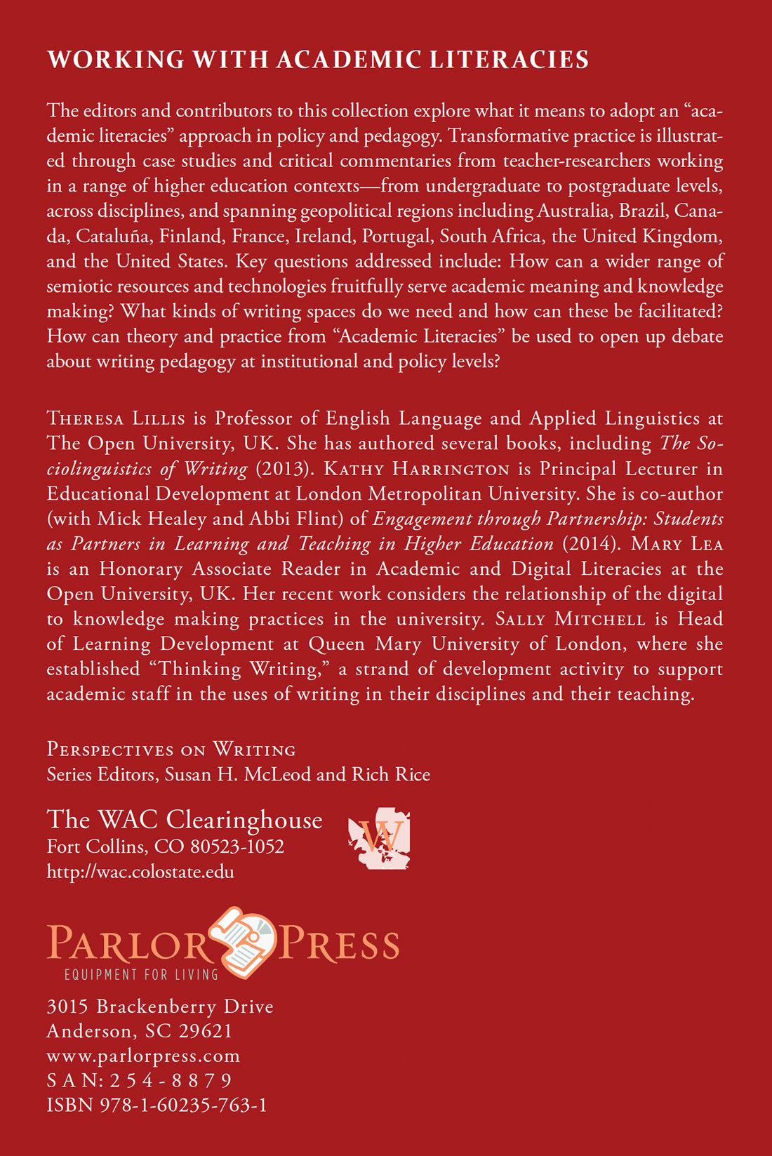 Working with Academic Literacies: Case Studies Towards Transformative Practice