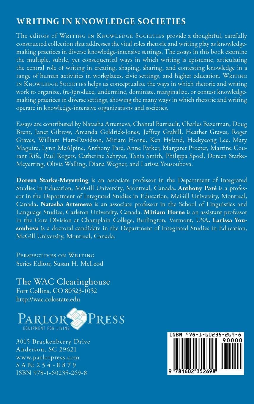 Writing in Knowledge Societies