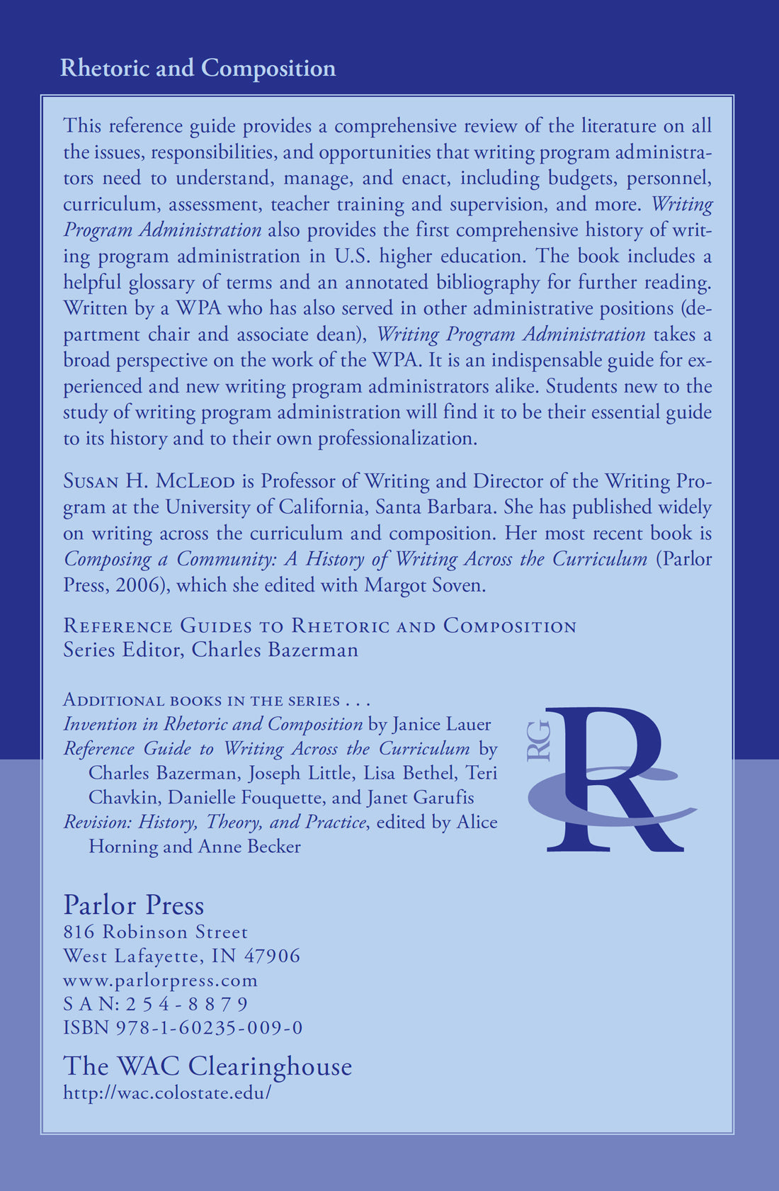 Writing Program Administration