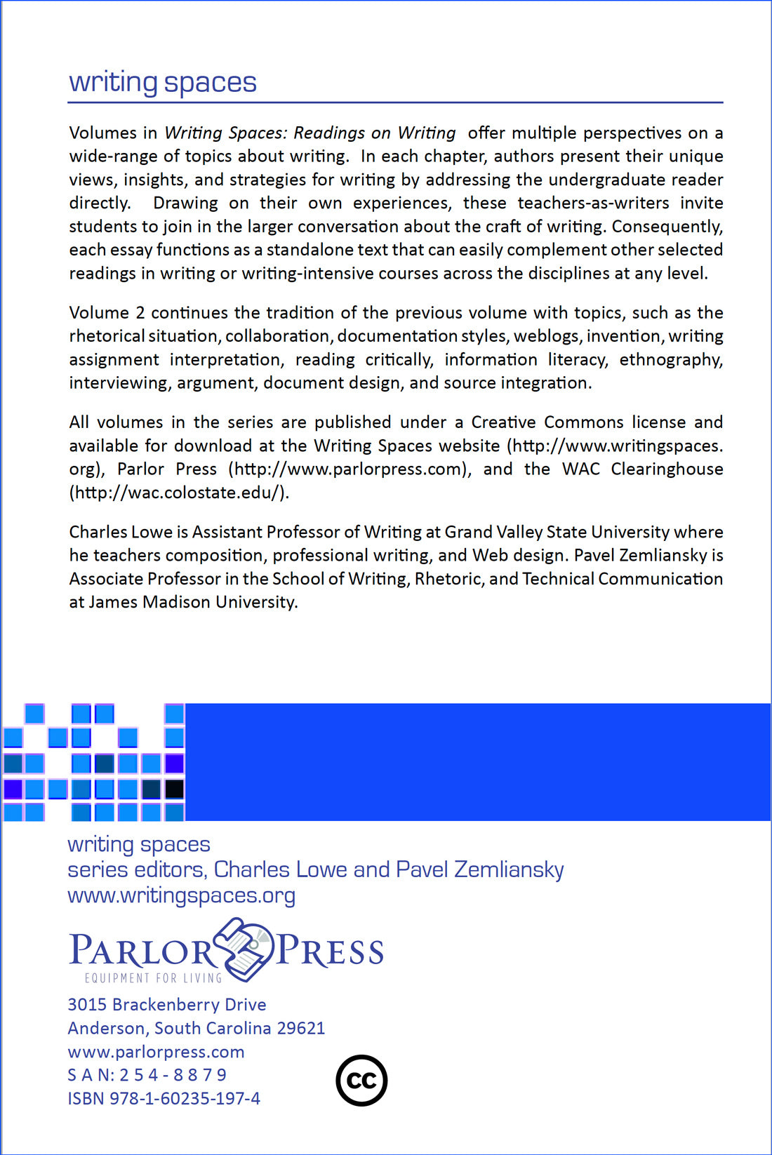 Writing Spaces: Readings on Writing Volume 2