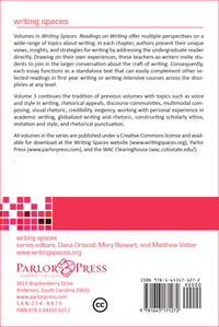 Writing Spaces: Readings on Writing Volume 3